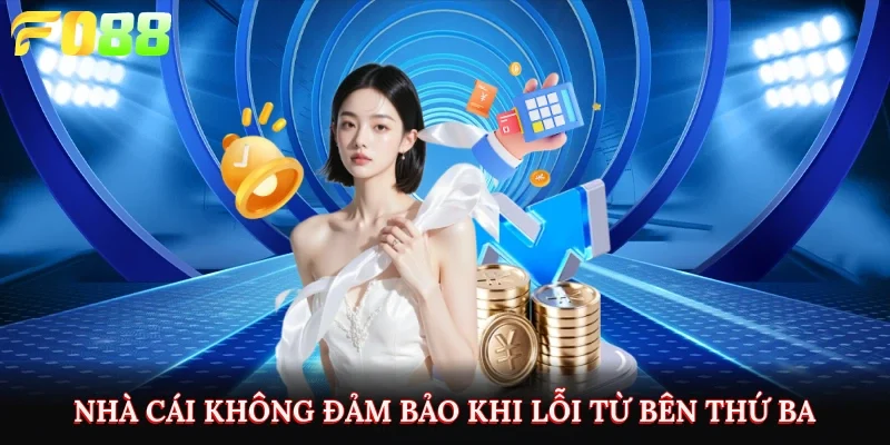 Nhà cái không đảm bảo khi lỗi từ bên thứ ba